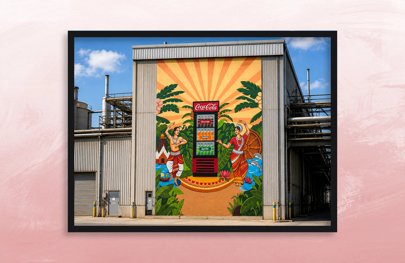 5,000+ sq. ft. of murals executed across 5 plants in 5 cities, celebrating local culture.