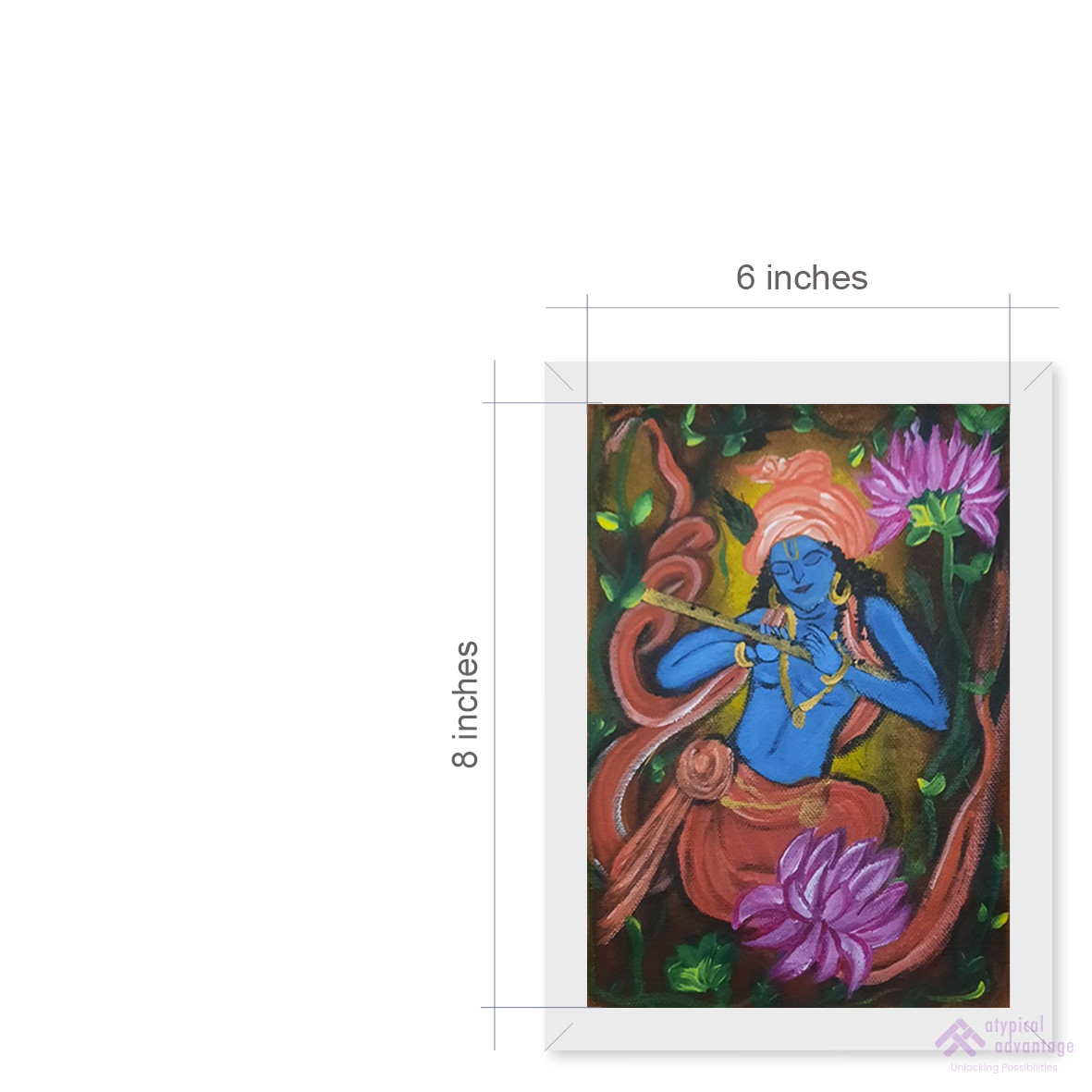 krishna with lotous Slider 3/5