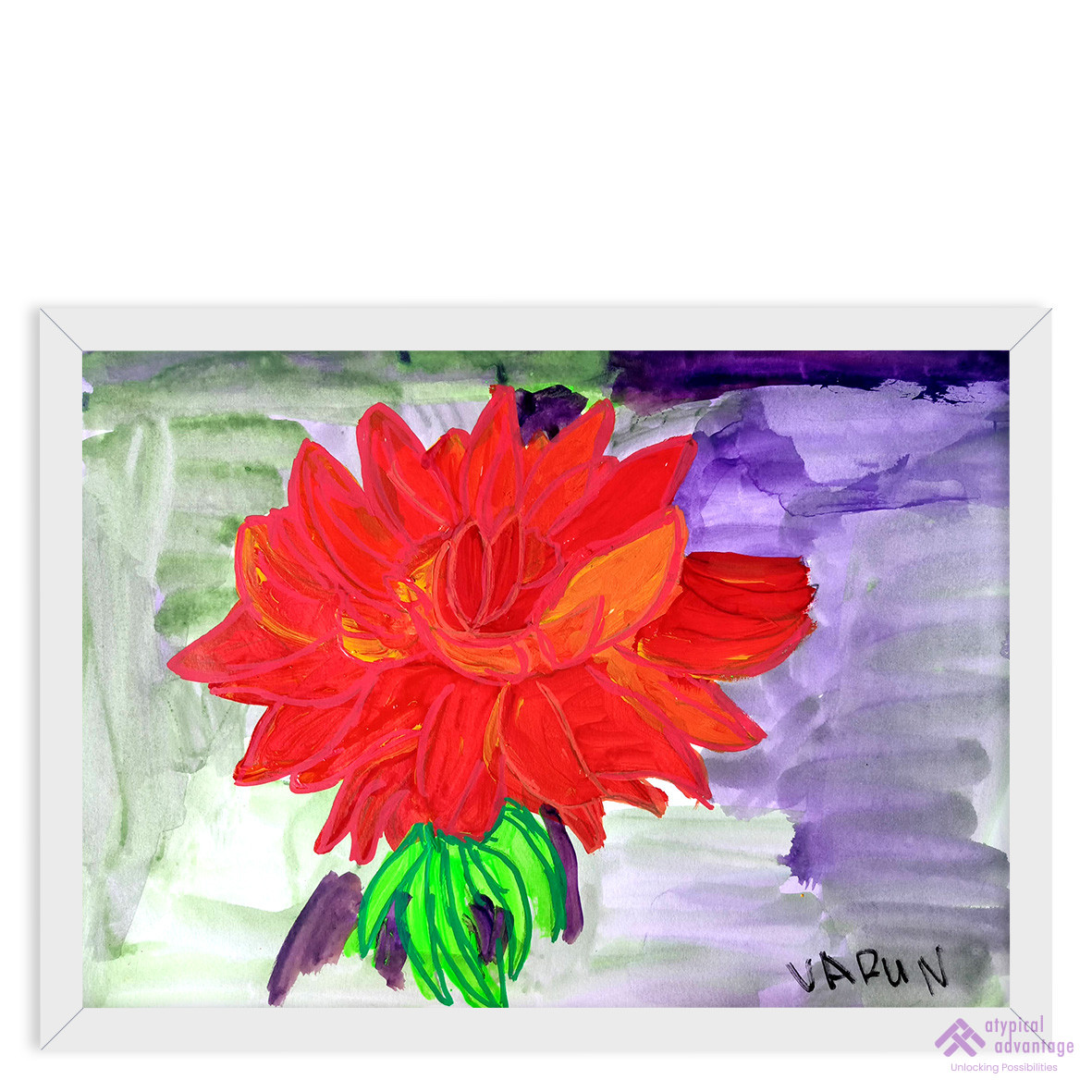 Buy Flower Power Painting | Artwork by Person with Disabilities