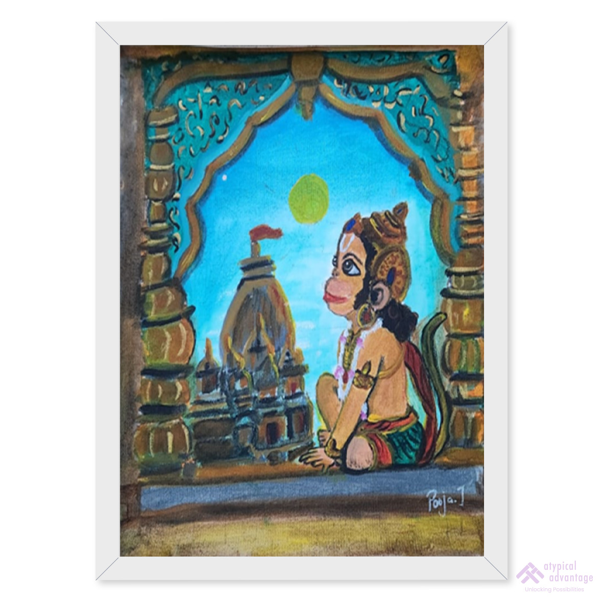 Hanuman with Temples Slider 1/5