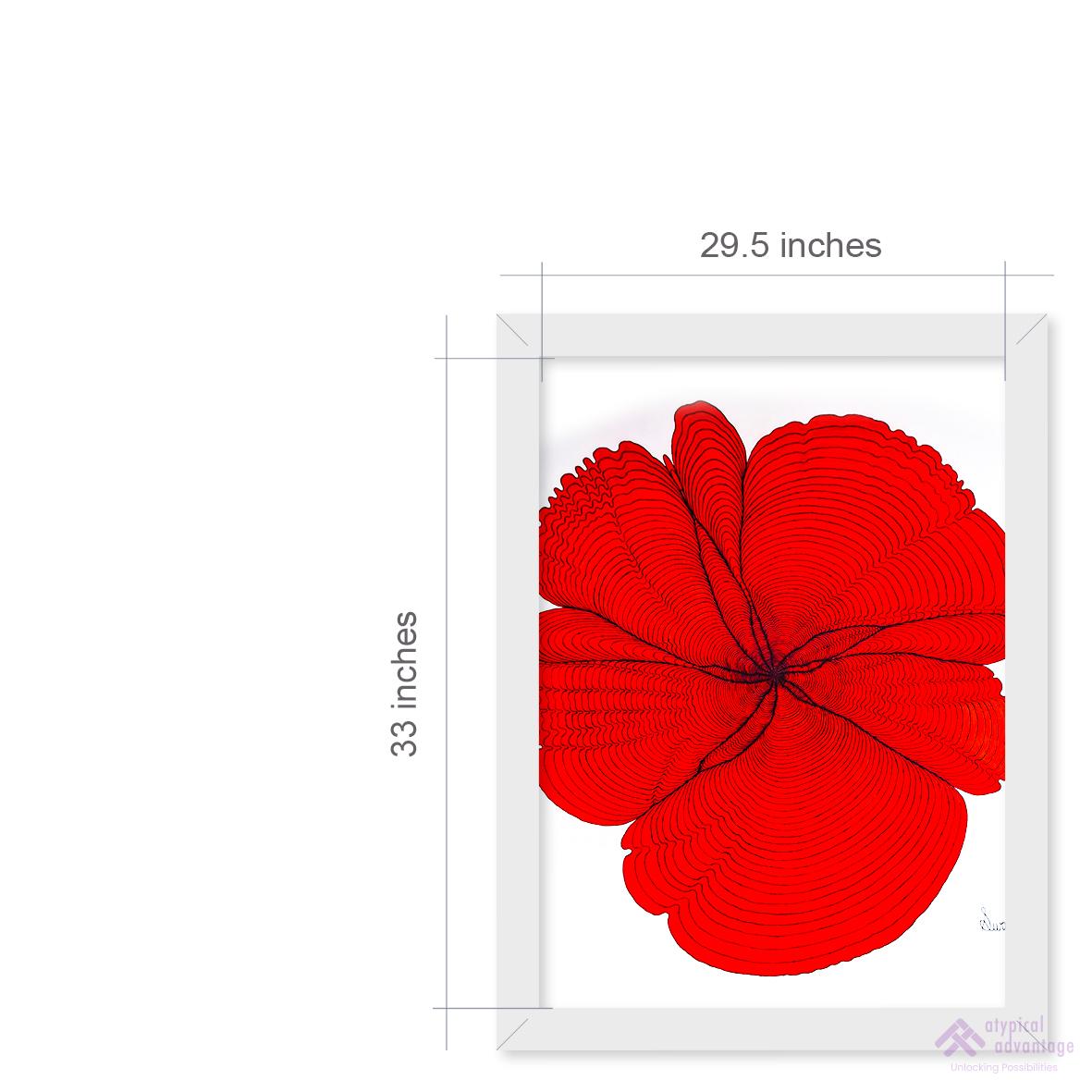 Red floral design Slider 3/4