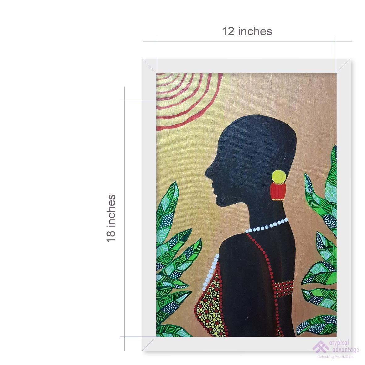 African Tribal Lady Slider 3/4