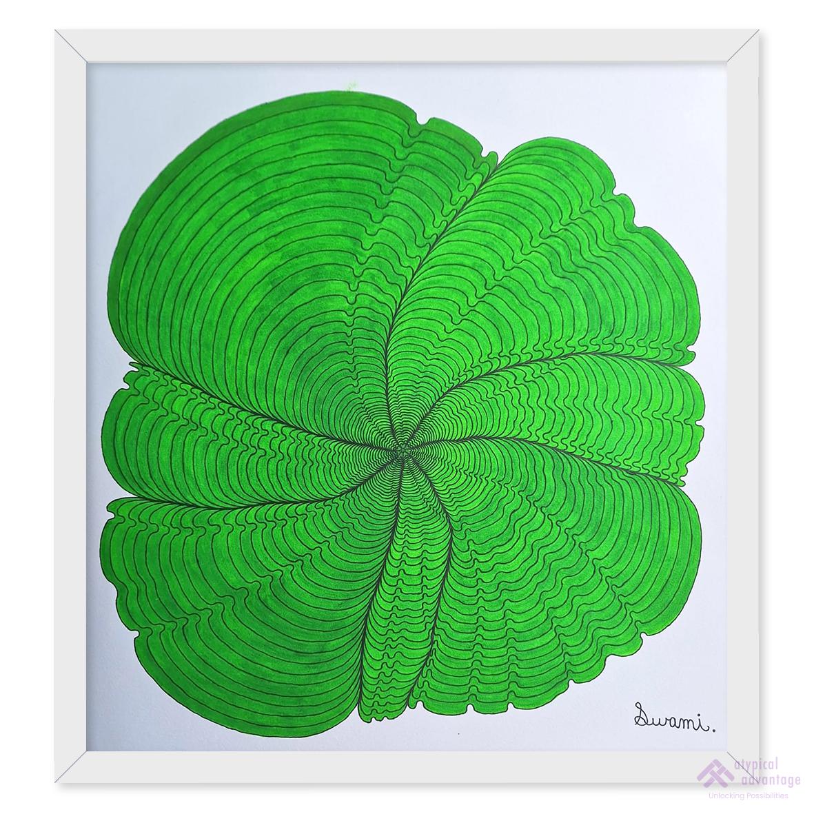 Green Floral design Slider 1/4