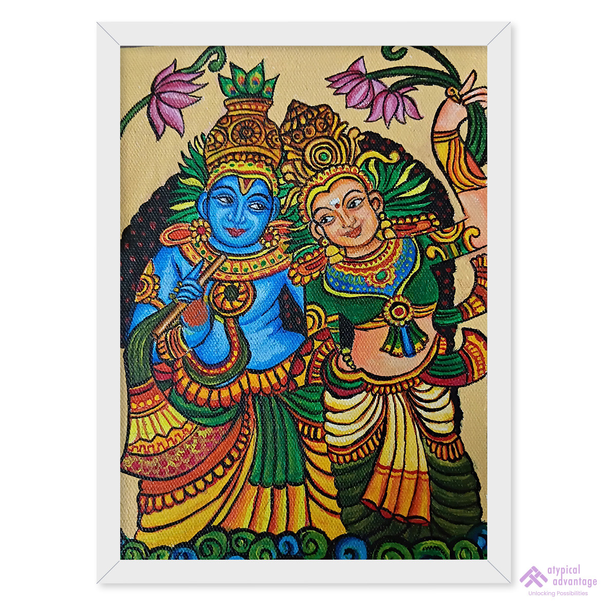 Madhubani krishna and Radha Slider 1/5