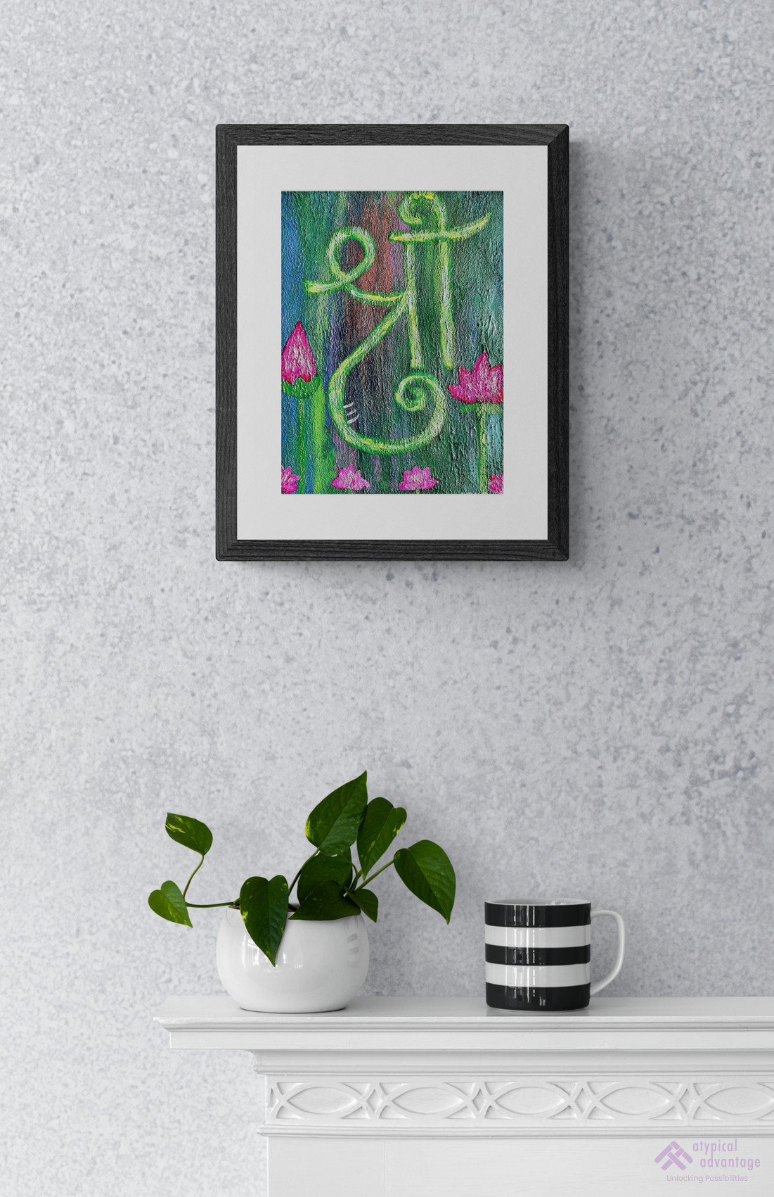 Divine Signs “Shri” and Lotus Slider 2/5