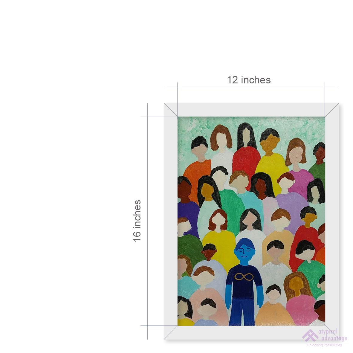 One in thirty one--- awareness begins with seeing the blue . Slider 3/4