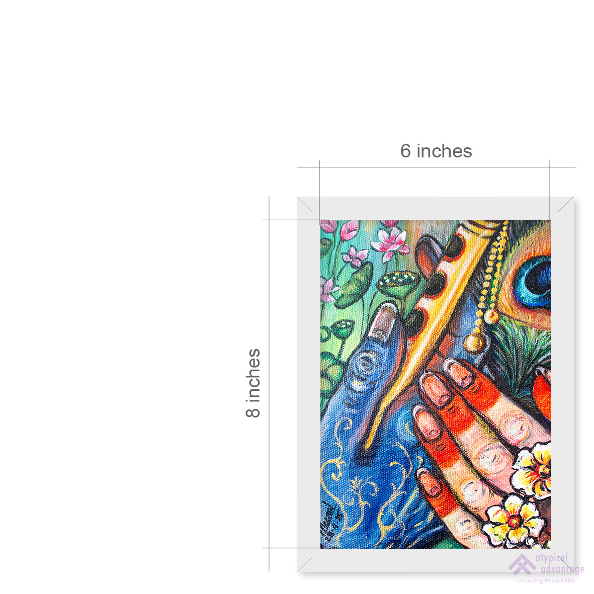 Radha-Krishna's divine union Slider 3/5