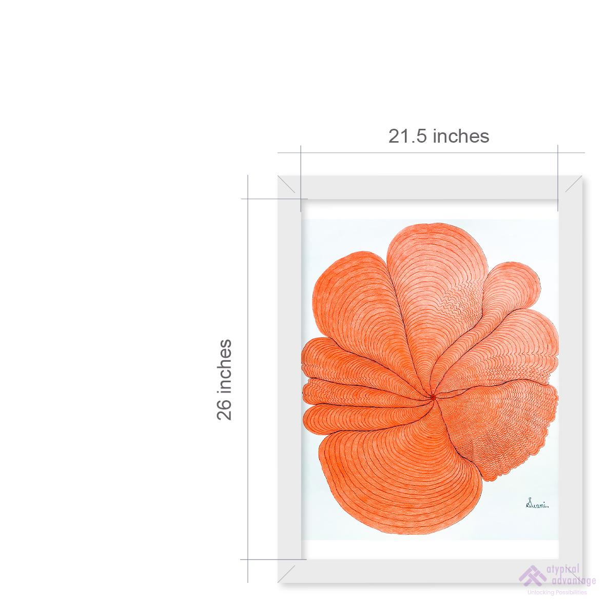 Orange Floral Design Slider 3/4