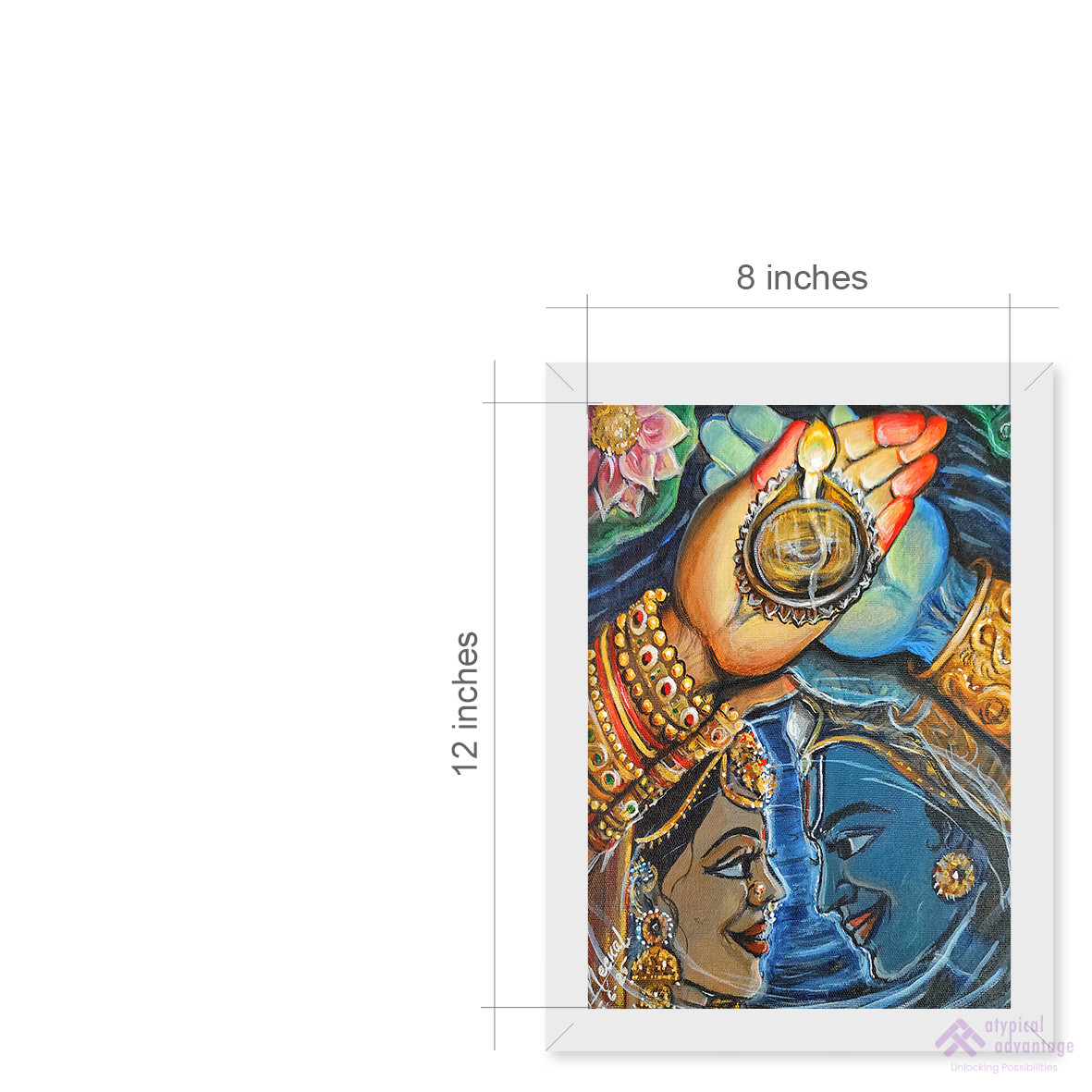 Lord Ram and Goddess Sita celebrating Deepavali Slider 3/5