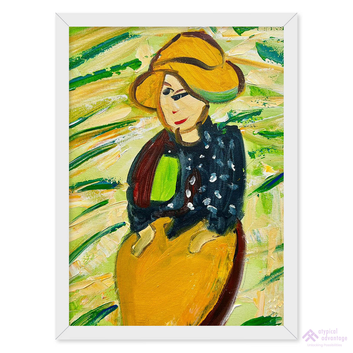 A Folk Woman in the field Slider 1/1