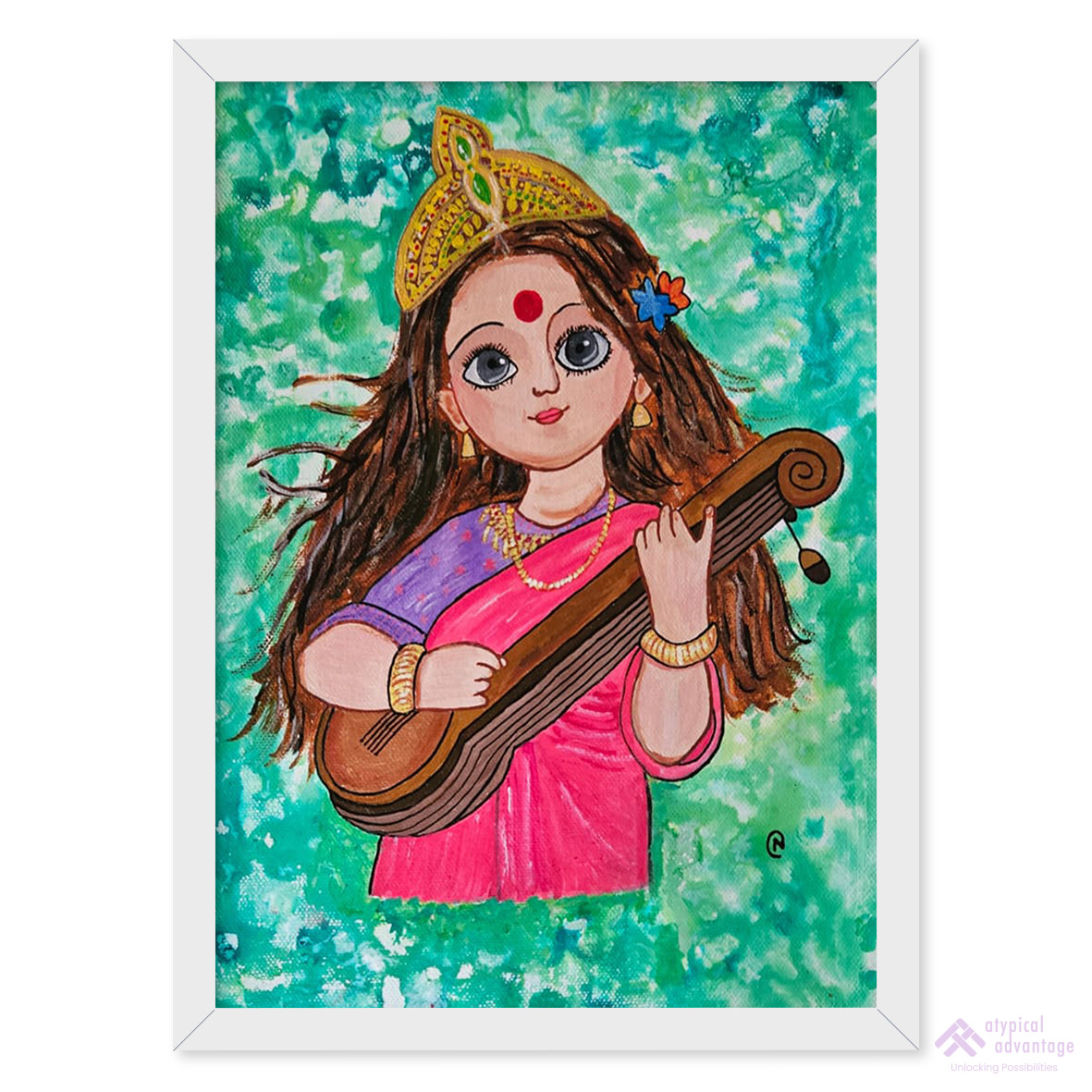 Strings of Knowledge: Saraswati Slider 1/5