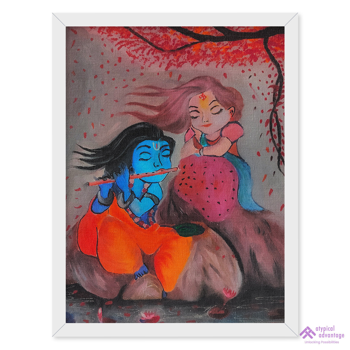 Cute Krishna and Radha Slider 1/5
