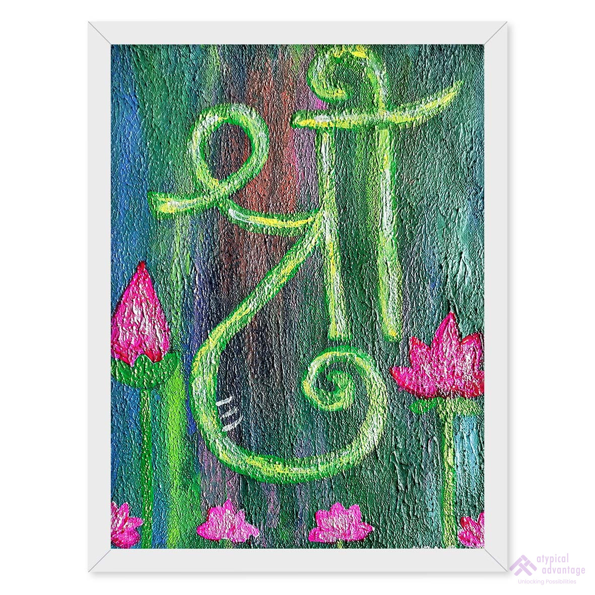 Divine Signs “Shri” and Lotus Slider 1/5