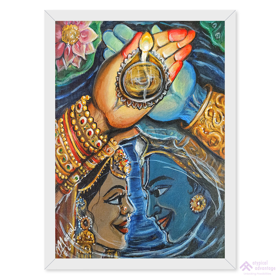 Lord Ram and Goddess Sita celebrating Deepavali Slider 1/5