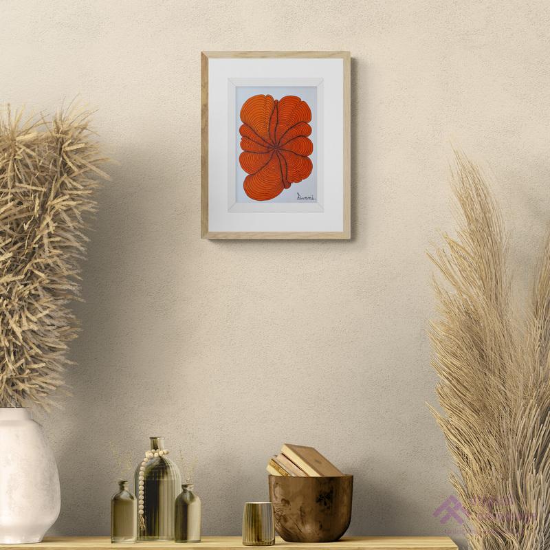 Orange and red floral design set Slider 2/4