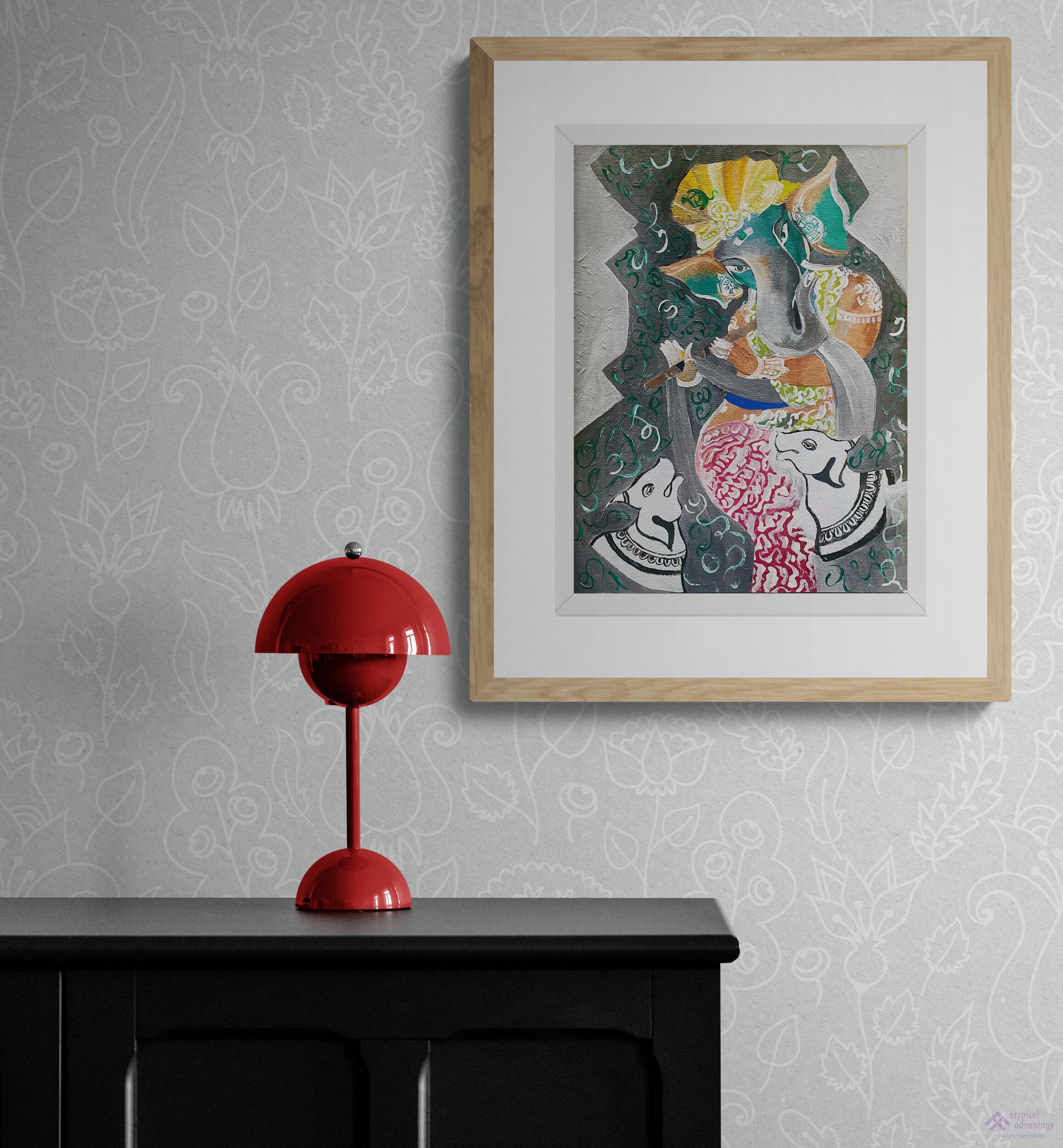 Divine Harmony – Ganesha with Sacred Cows Slider 2/4