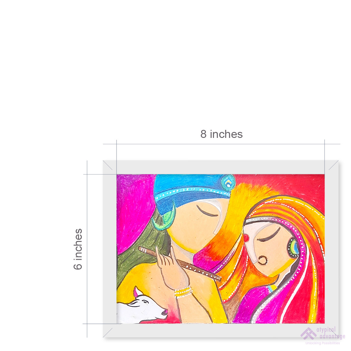 Mythological radha krishna painting 1 Slider 3/5