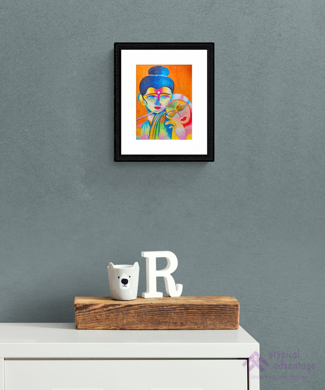 Mythological radha krishna painting 2 Slider 2/5