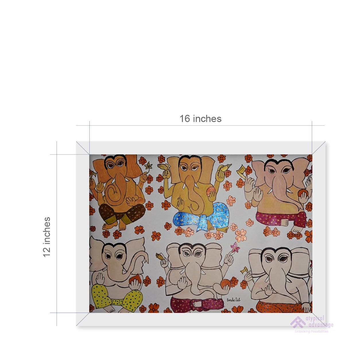 Lord Ganesha in various forms Slider 3/4