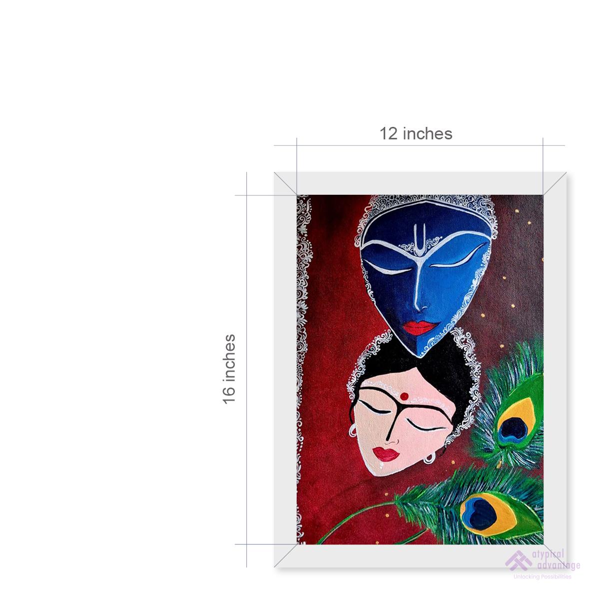 Singing and Dancing Krishna with Radha Slider 3/4