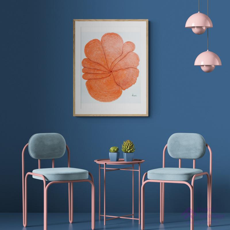 Orange Floral Design Slider 2/4