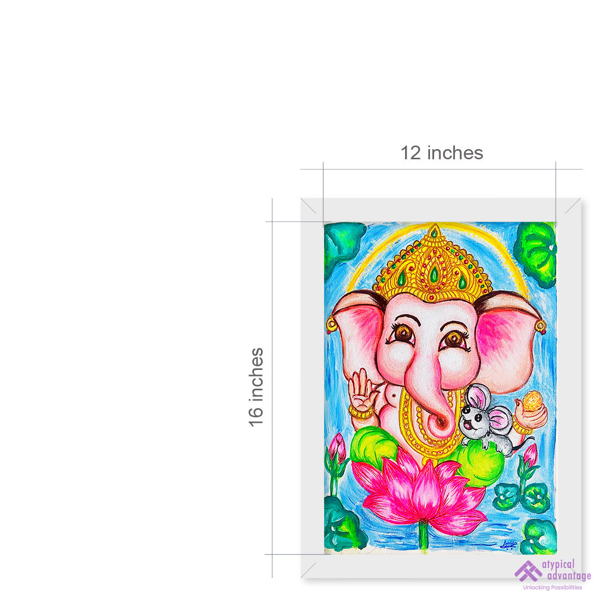 Kamalāsana Bāl Ganesha (Ganesha seated on a lotus) Slider 3/5