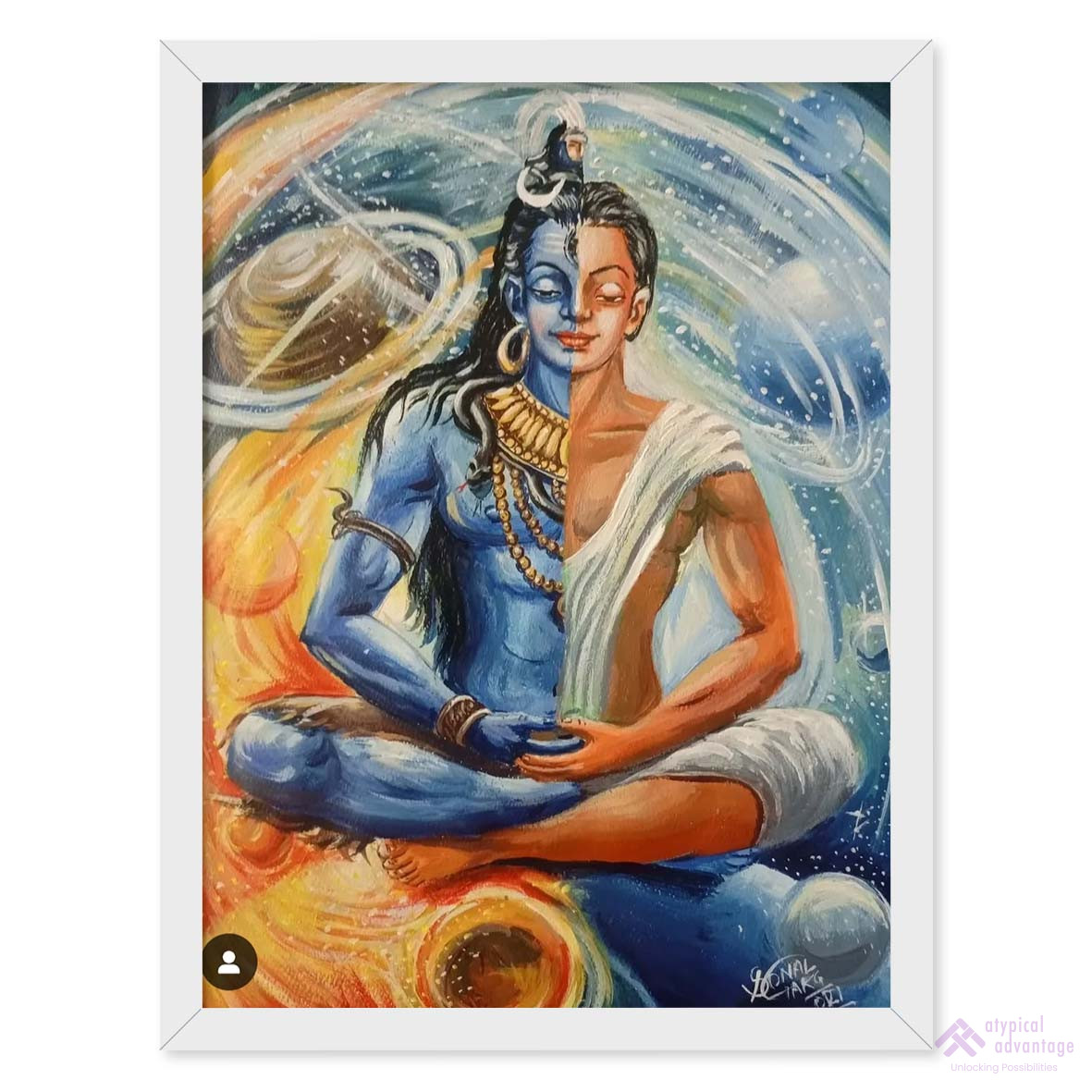 God Shivji & human Slider 1/5