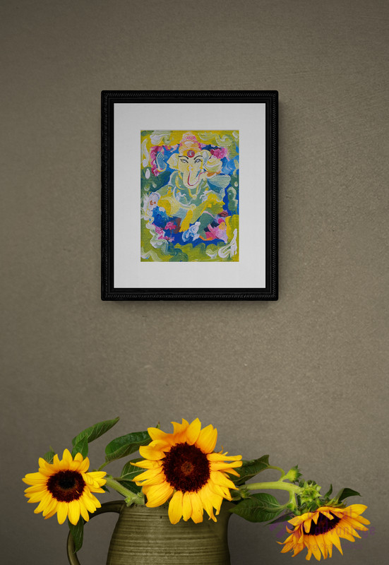 Divine Flow – Lord Ganesha in Abstract Harmony Slider 2/5