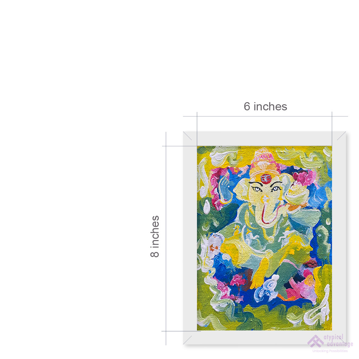 Divine Flow – Lord Ganesha in Abstract Harmony Slider 3/5