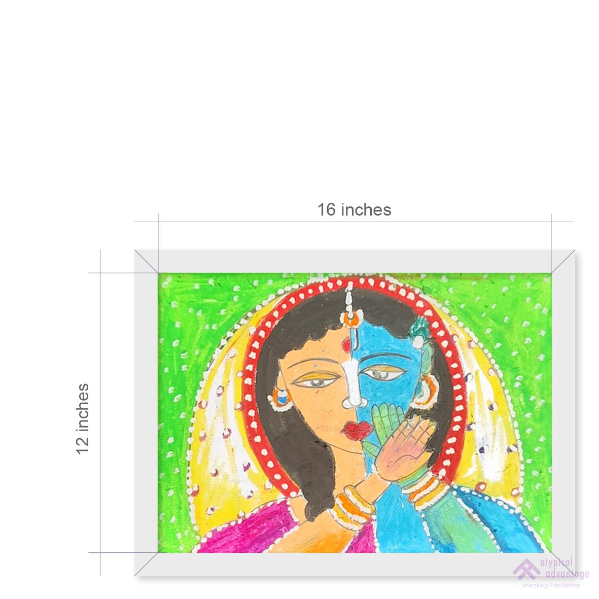 Mythological radha krishna painting 6 Slider 3/4