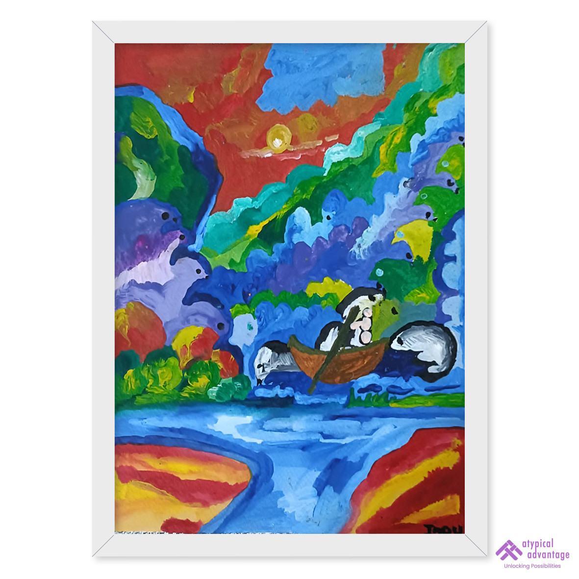 landscape with boat Slider 1/5