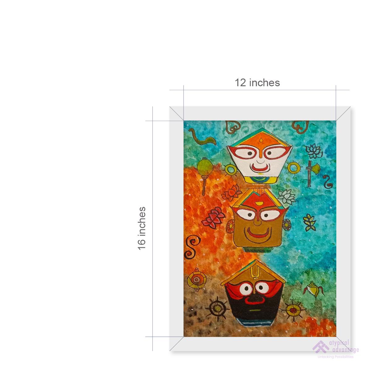 Sri. Jagannath, Balabhadra and Subhadra Slider 3/4