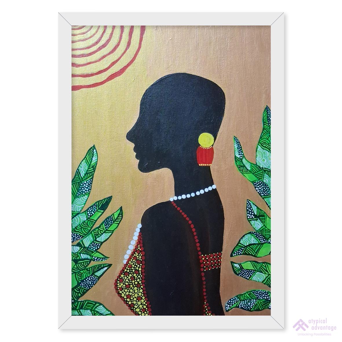 African Tribal Lady Slider 1/4