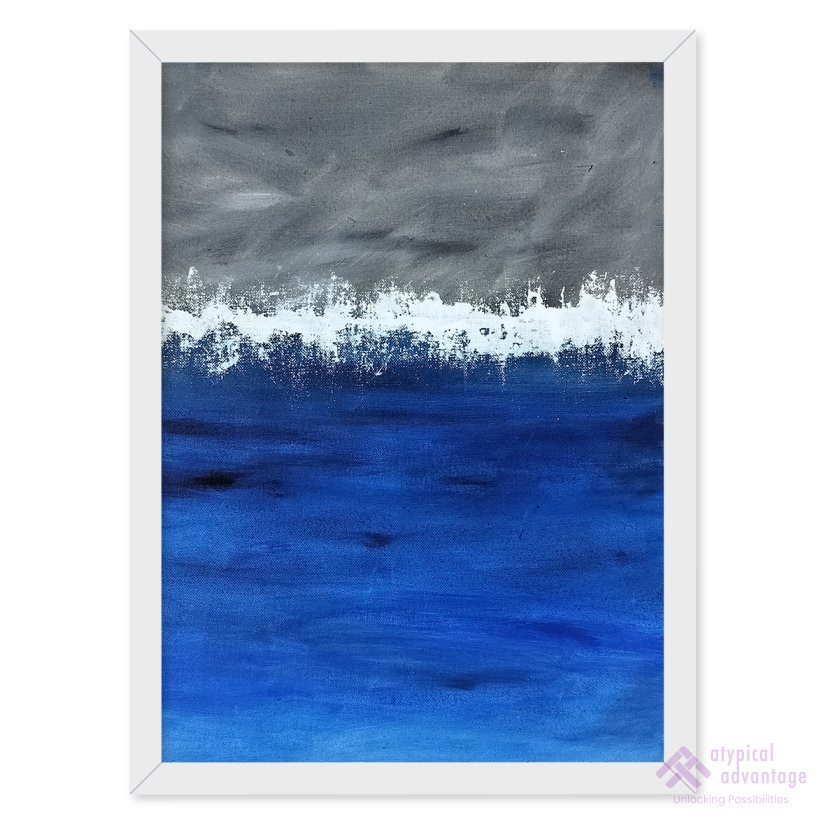 Between calm and chaos - Storm above , Sea below Slider 1/1