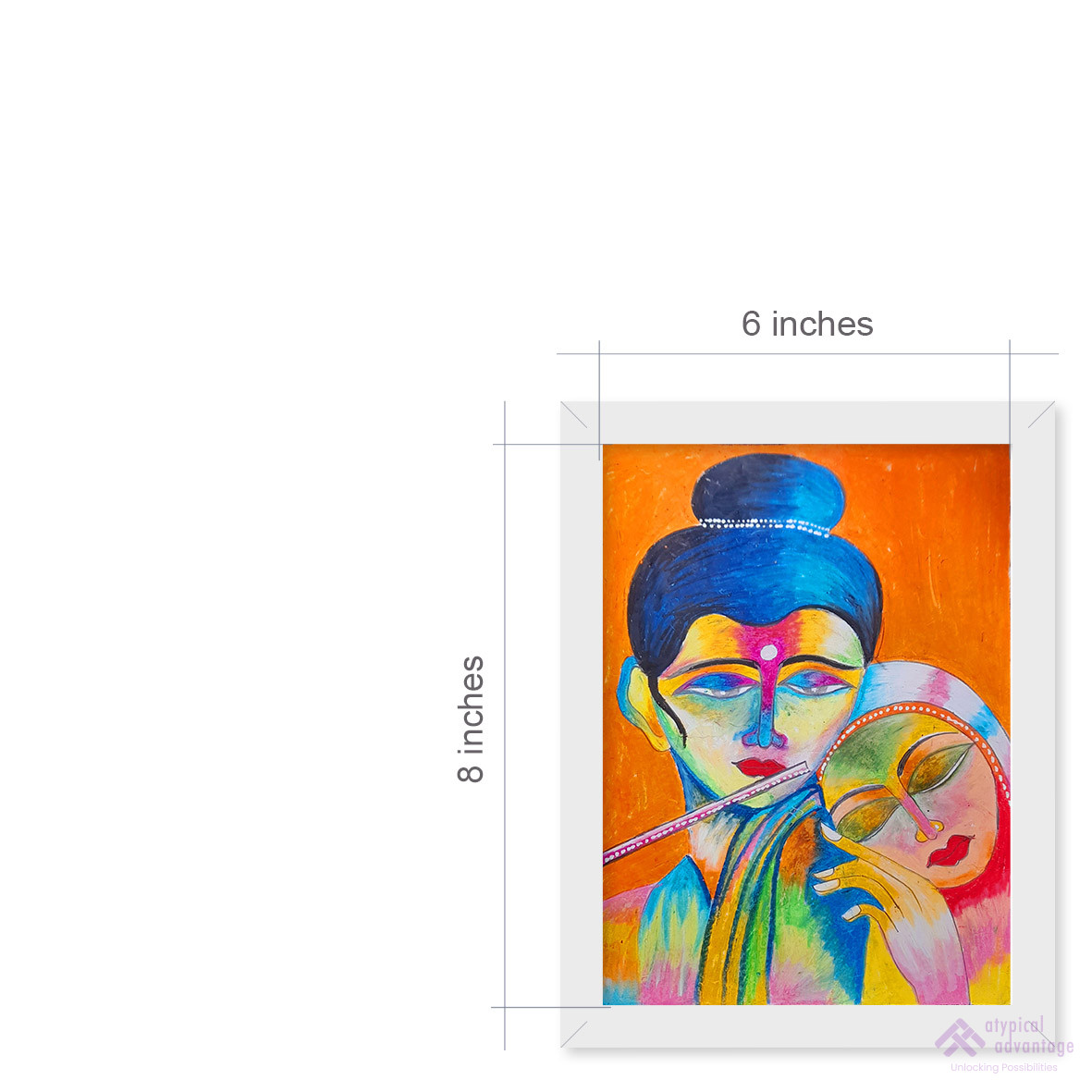 Mythological radha krishna painting 2 Slider 3/5