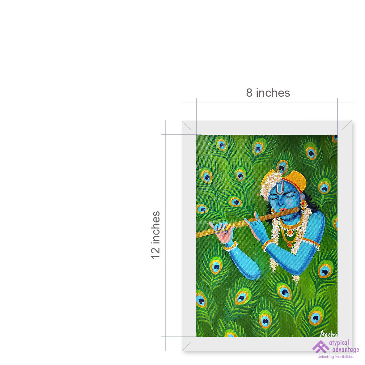 Krishna with Peacock Feathers Slider 3/5