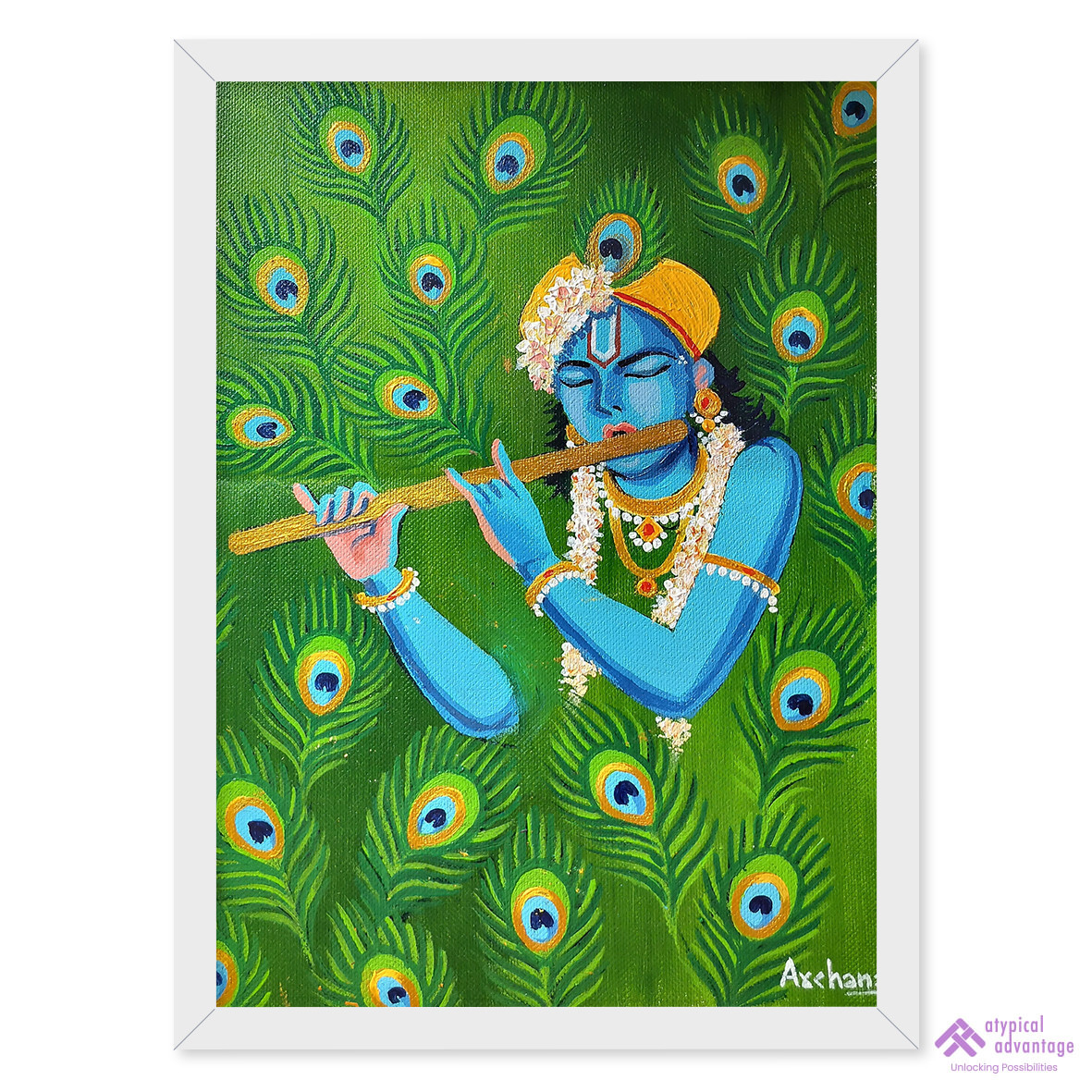 Krishna with Peacock Feathers Slider 1/5
