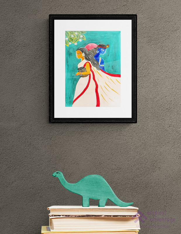 Mythological radha krishna painting 3 Slider 2/5