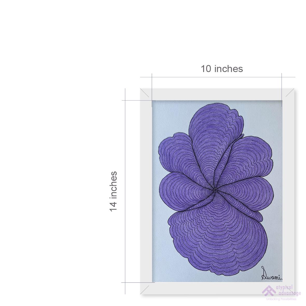 Pink and violet floral design set Slider 3/4