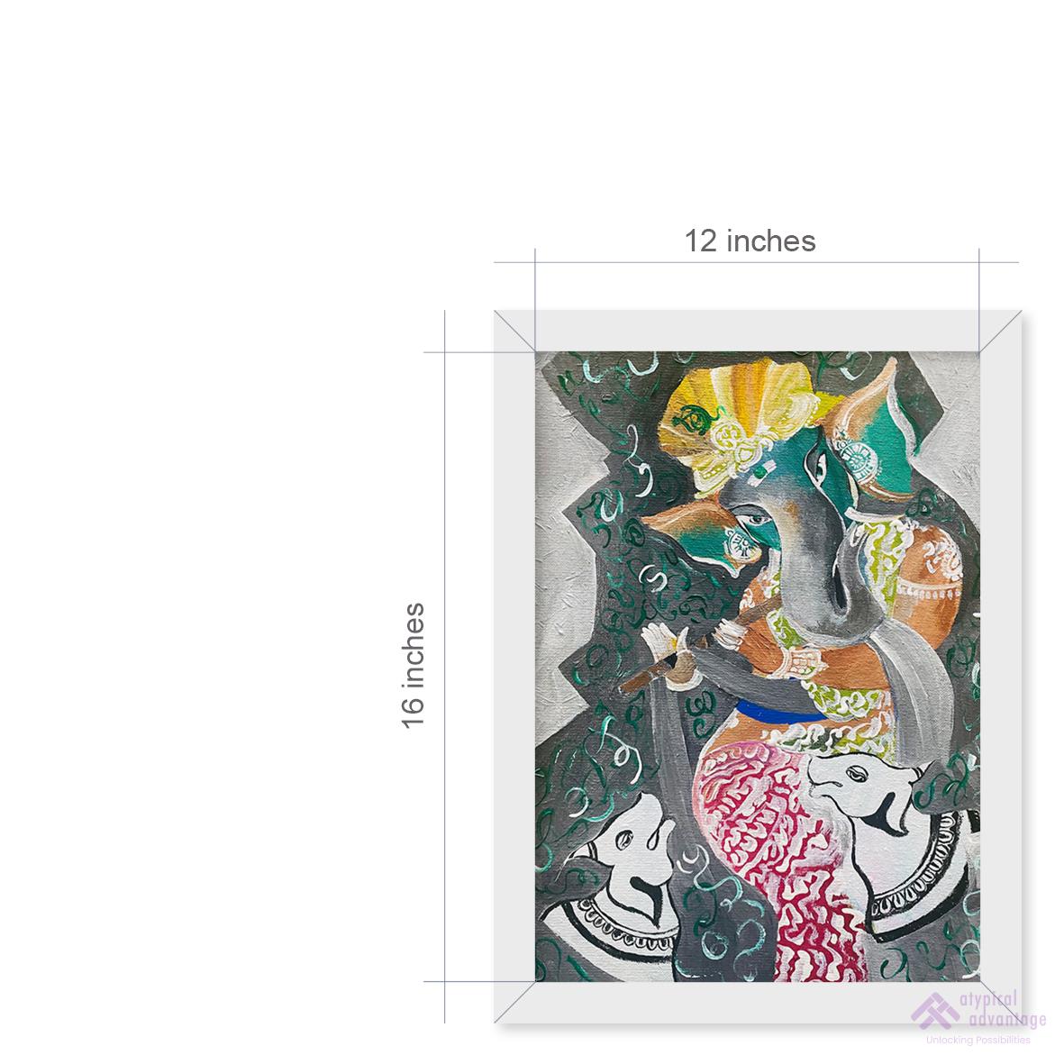 Divine Harmony – Ganesha with Sacred Cows Slider 3/4
