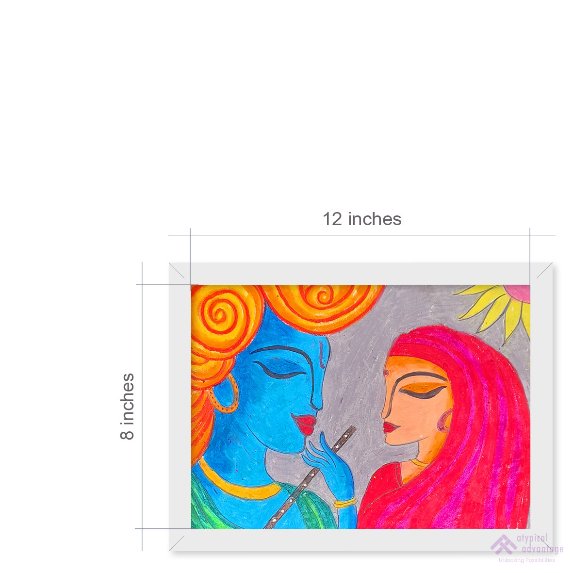 Mythological radha krishna painting 4 Slider 3/5