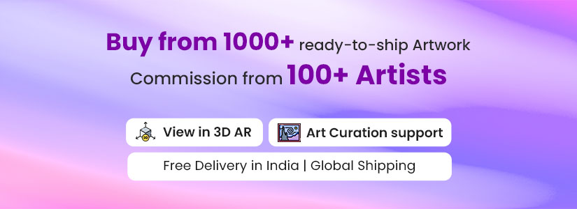 Buy from 100+ ready-to-ship Artwork. Commission from 100+ Artists. Features include Art curation support and View in 3D AR. Free delivery in India. Global Shipping.