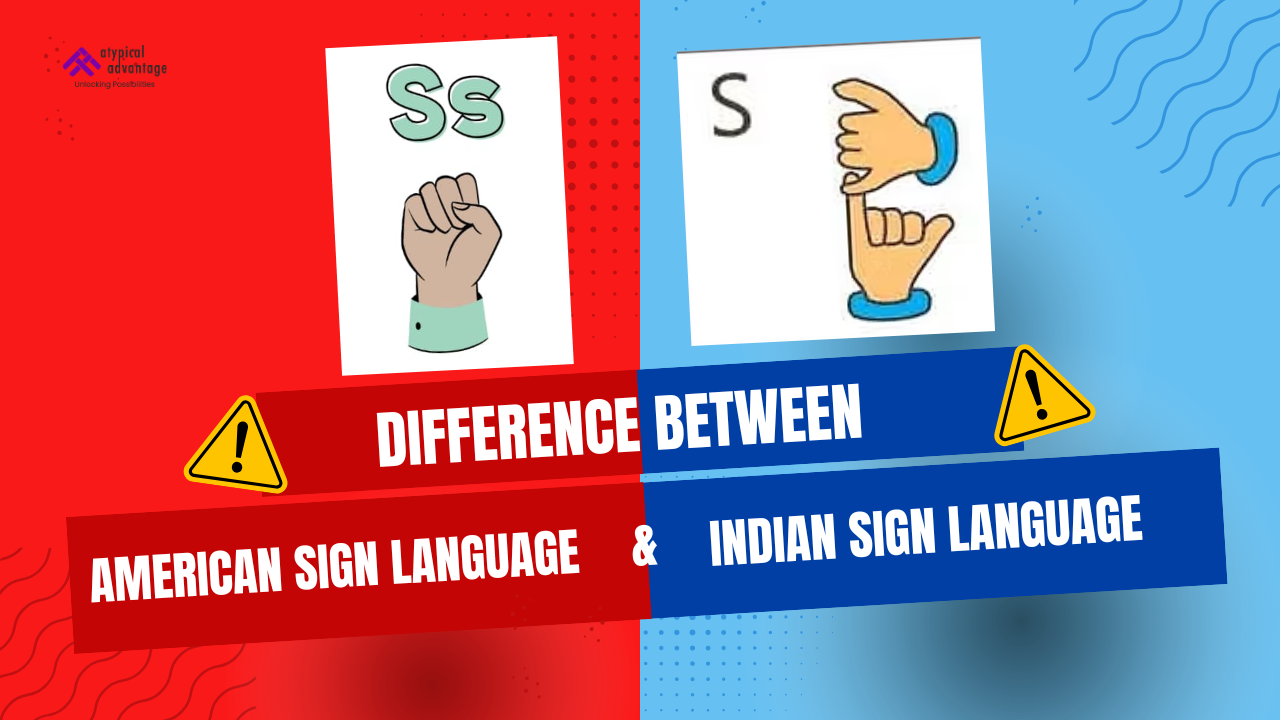 Difference between Indian and American Sign Language.